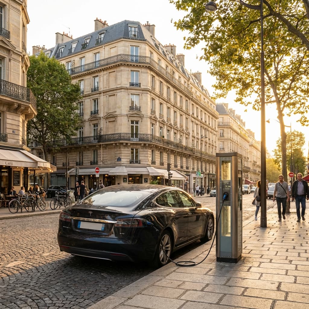 Installation borne recharge Paris